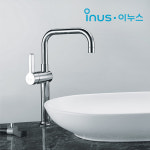 이누스 H-0416 원홀 탑볼 도기볼 유리볼 올아웃 세면수전 H0416 : 해림바스