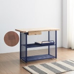 아일랜드 보조 식탁 수납장 주방 베란다 카페 렌지장 받침대 인테리어 낮은 높이 소 중 대형 사이즈 멀바우 철제 스틸 프레임 와이드 2인 4인... 