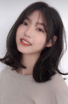 [G0030] 소프트뱅 단발가발 C컬펌 통가발 간편착용 여성가발 : MoMowig