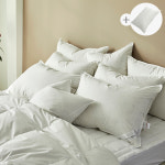 오리털베개솜 고급 호텔베개 태평양물산 40x60 (800g)+방수커버1 : 멜로우비홈