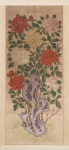 모란도 하트 모란꽃 도안 화훼도 꽃그림 민화본 인테리어 민화재료 거실그림 미술수업 : 민화리본