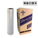 오공 스트레치필름 투명 1롤 20mic 공업용랩 투명랩 포장용 산업용랩 파렛트랩 : 제일디앤지