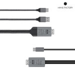 MHL 미러링케이블 3m C타입 HDMI 스마트폰 TV연결 4K SNS-HDMI60 : 한스 팩토리