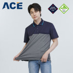 ACE-T2155 에이스 흡습속건 반팔카라 작업 단체 티셔츠 : 대원단체복