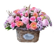 [VIP플라워] 서울꽃배달 동탄꽃집 어버이꽃배달 생일꽃바구니 케이크꽃다발 H-046 : VIP플라워