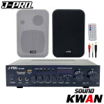 매장용스피커 매장스피커 업소용 벽걸이 카페스피커 J-PRO 4인치 세트 2개 : 사운드관