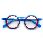 G2288 레이어드 뿔테 특이한 경량 남자 여자 안경 테 : 24스퀘어