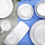 코스타노바 화이트펄 국공기 대접 그릇 수입 도자기 15cm : 딜라잇키친