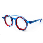 G2288 레이어드 뿔테 특이한 경량 남자 여자 안경 테 : 24스퀘어