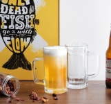 손잡이 맥주잔 심플 비어머그 호프 술잔 2P 세트 : 22page