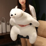북극곰 모찌 바디필로우 안고자는 대형 인형 쿠션 : 콩아씨