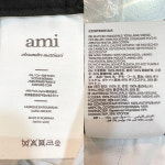 [압구정 더팩토리](당일) [AMI] 아미 버진 울 캔버스 웨이스트 밴드 캐롯 핏 팬츠  블랙 (HTR209 264 001) : 압구정 더팩토리 명품편집샵
