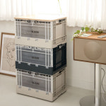 데일리블룸 접이식 폴딩박스 오픈도어 수납 정리함 캠핑 리빙 바구니 : 늘반