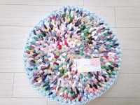 업사이클링 공예 양말목 방석 만들기 DIY 키트_꼼지아뜰리에(양말목 375개) : 꼼지아뜰리에