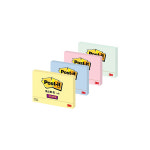 3M 포스트잇 657 4색상 102x76mm 1개 100매 접착식 메모지 사무용 학교 : 만들기 놀이터