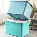 대형 플라스틱 리빙박스 다용도 대용량 이불 이사 옷 정리 상자 수납정리함 30 : JEONGGA