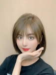 [G0056] 단발 레이어드 웬디컷 통가발 단발가발 간편착용 여성가발 : MoMowig