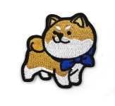 귀여운 강아지 와펜 큐티 열 스티커 와팬 파우치 자수 옷에붙이는 패치 수선 애견 : BUTGOOD