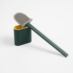 클린 실리콘 변기솔+케이스 화장실 청소솔(그린) : 월드오션