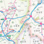 경상남도지도 롤스크린 - 우리나라 경남 경상도 도로 여행 전도 : 나우맵