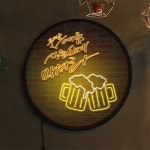 nr171-LED액자 45R 무더위는맥주로 호프집 술집 개업선물 : 원츄