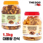 더독 오리 고구마 말랭이 강아지대용량 애견 오리간식 1.3kg x 2개 소프트 : 올댓펫