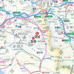 경상남도지도 롤스크린 - 우리나라 경남 경상도 도로 여행 전도 : 나우맵