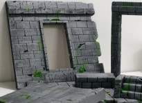 부서진 신전 Ver.2 디오라마 6인치 피규어 1:12 스케일 1/12 디오라마 : 수아스튜디오