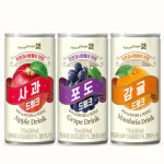 자연과사람들이 만든 사과 포도 제주감귤 드링크 175ml 각10캔 30캔 과즙음료 : 마셔몰