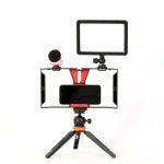 모바일 방송 테이블 삼각대 리그 조명 마이크 풀세트 개인방송 : 엘케이포토