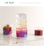 MAKA 오로라 내열유리 머그컵 홀로그램 글라스 레인보우 700ml c06 : 동이그릇이야기