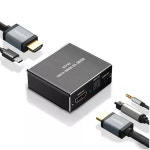 HDMI to HDMI AUX 3.5mm 옵티컬 ARC 오디오 분리 추출기 : 샤베르