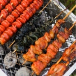 파닭꼬치 숯불닭 새우 염통 꼬치구이 양꼬치 불판 : 싱굿즈