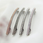 제이로렌 H0269 스와로브스키 실핀형 헤어 자동핀 : 제이로렌