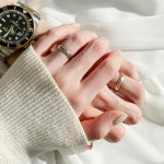 14k 커플링 반지 종로 반지 18k GOLD 반지 밀그레인 반지 레이어드 반지 : 솔앤솔 Solnsol