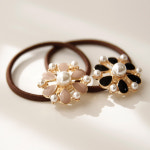 제이로렌 H0318 에나멜 플라워 헤어끈 (2 Colors) : 제이로렌