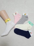 망사 미니 플라워 꽃자수 꽈배기 여성중목 여성발목 패션양말 : 양말이야기