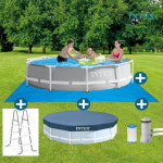 인텍스 풀장 305 x 76cm 덮개 포함 3미터 커버 인덱스 간이수영장 26700KR + 28030 : YE YOUNG