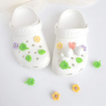 [ 산책가자 비숑이 입체 세트 ] 강아지 동물 꽃 네잎클로버 식물 자비츠 클로그 신발 악세사리 : 샤이니스텔라