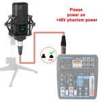 freeboss cm-12 48v 팬텀 파워 방송 노래 스튜디오 녹음 코러스 채팅 보컬 메탈 전문 콘덴서 마이크 : 웹월드