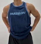 파르젤론 볼드 라인 네이비 나시 짐웨어 : PARZELON