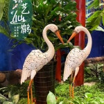 철제 두루미 한쌍 정원 농원 공원 장식 95cm 농장 : 부광상사-