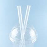 12mm 28cm 롱 버블티용 일자빨대 개별포장 50개입 : 투고팩