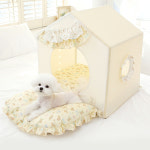 이츠독 오가닉 허니베베 프레임 강아지 고양이 하우스 M : 마리펫몰