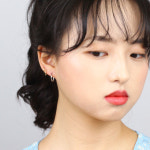 14K골드정품 1.4cm 슬림라운딩 링귀걸이 H1419 : 쥬얼리팜므파탈