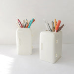 비스듬 튤립 냉장고 기사 펜홀더 연필꽂이 책상 주최자 보관 사무실 학교 액세서리에 대한 : 용용직구
