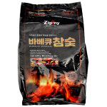 J0039/ (2743) 바베큐 참숯2kg 고기구이용 캠핑숯 번개탄 : 크린이오