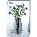 LSA Zinc 영국 투명 수제 유리 화병 꽃병 28cm 그레이 : Ulove