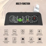 AUTOOL X90 GPS HUD 자동차 속도 슬로프 미터 경사계 자동 12v 일반 헤드 업 디스플레이 틸트 피치 각도 각도기 위도 : 글로벌 지에스