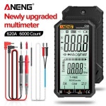 멀티미터 테스트 키트 ANENG 디지털 스마트 멀티 미터 트랜지스터 테스터 6000 카운트 620A True RMS 자동 전기 계측기 커패시턴스 미터... 